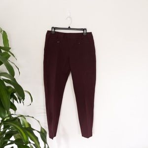 Talbots Trousers - Burgundy